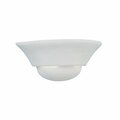 Designers Fountain Monetta 12.5in 1-Light White Contemporary Indoor Wall Sconce with Paintable Ceramic White Shade 6031-WH